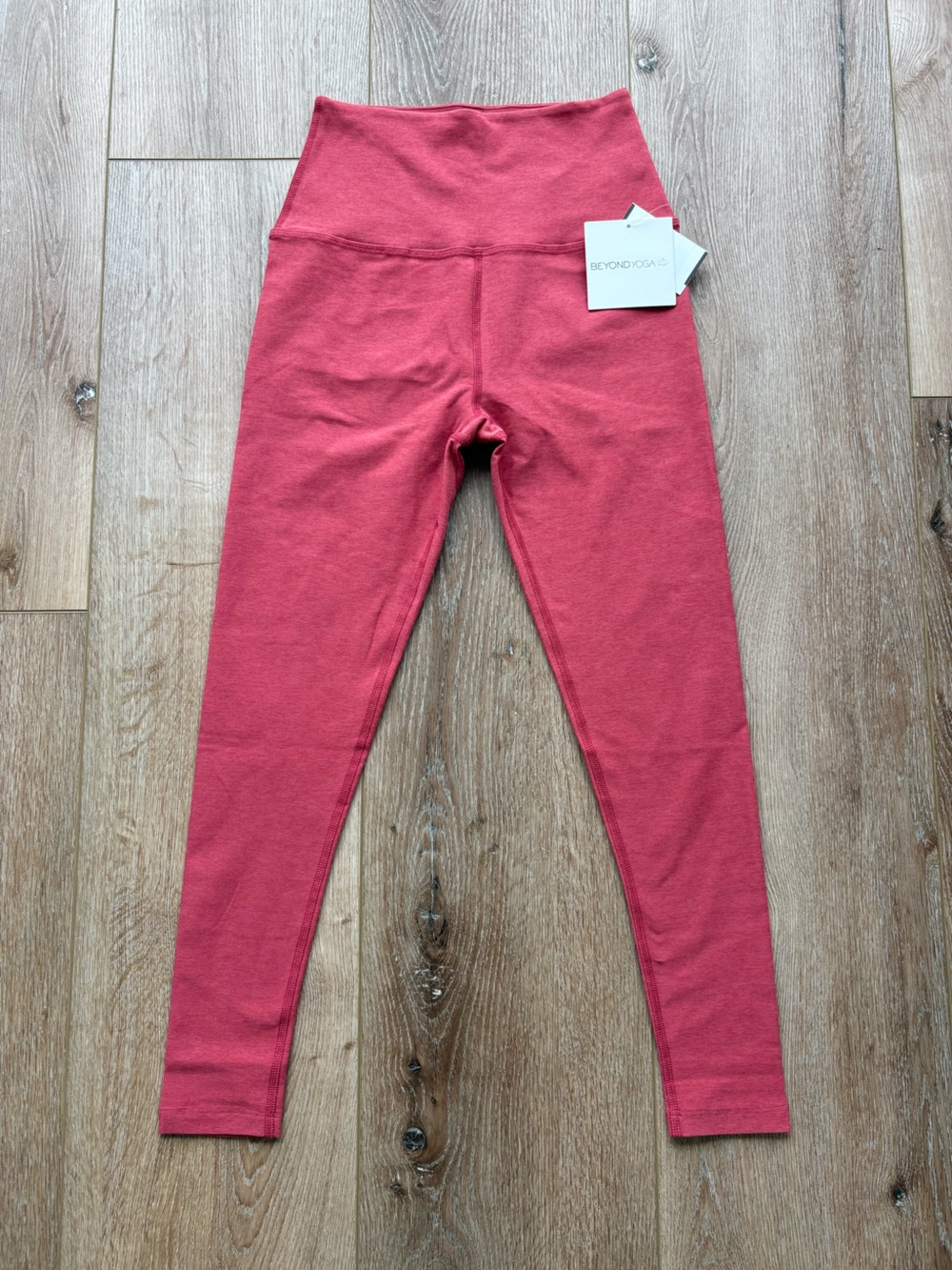Beyond Yoga Heathered Rose Athletic Leggings